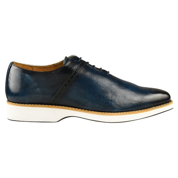 LIBERTYZENO Navy WINKLER EVA Leather Oxford Style Dress Shoes - Picture 5 of 7